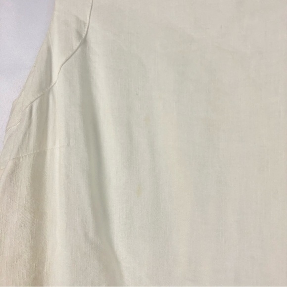 Ann Taylor Petite Ivory White Colorful Stripe Cowl Neck Sleeveless Top SP - Picture 4 of 5